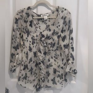 ILYSEHARTLTD - Sheer Butterfly Top